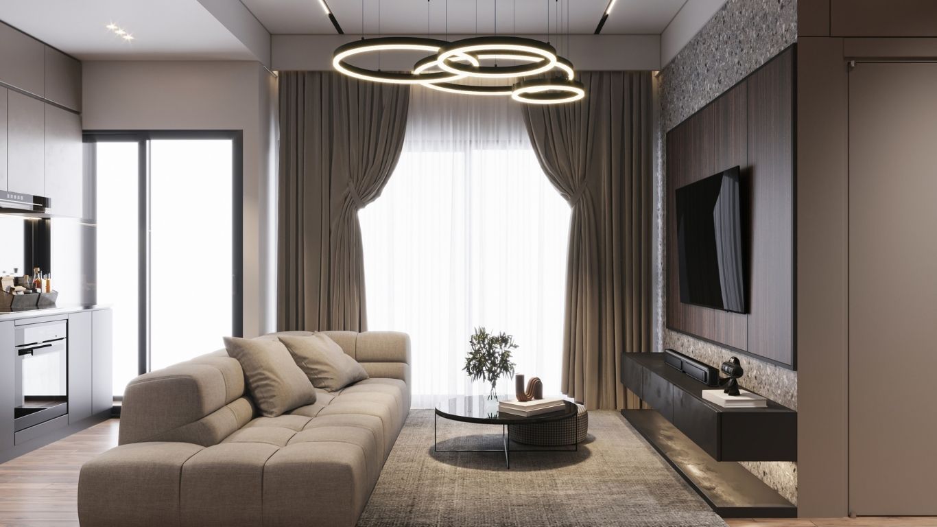 Spacious living room designs by jivan furniture