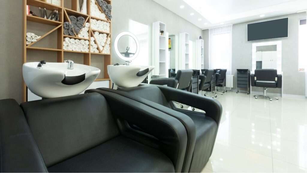 Hair cut salon interior by jivan furniture