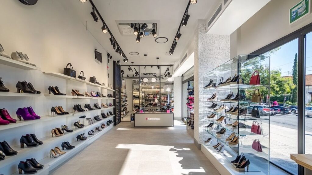 Shoe store interior by jivan furniture