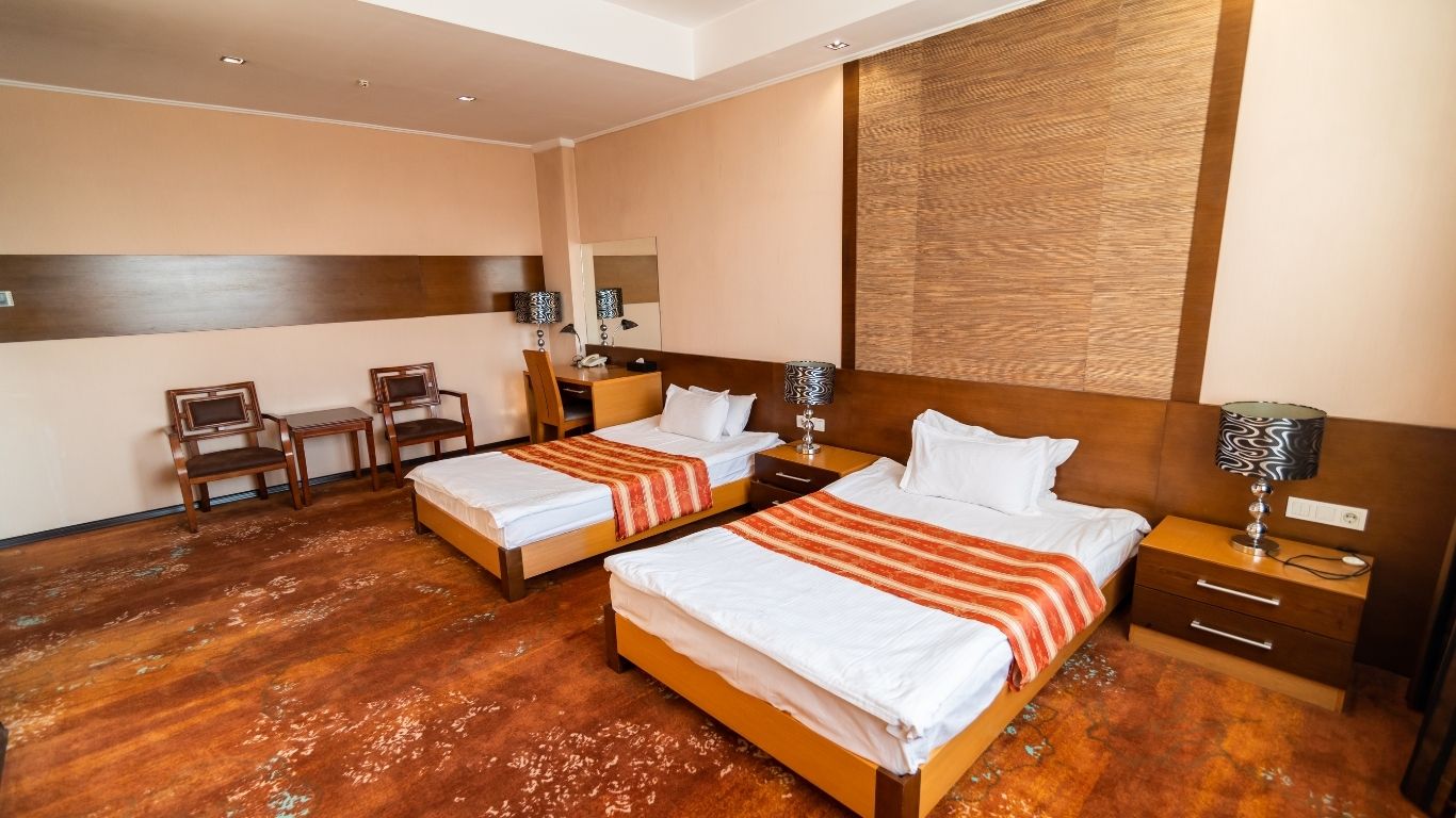Hotel rooms interiors best in India by jivan furniture