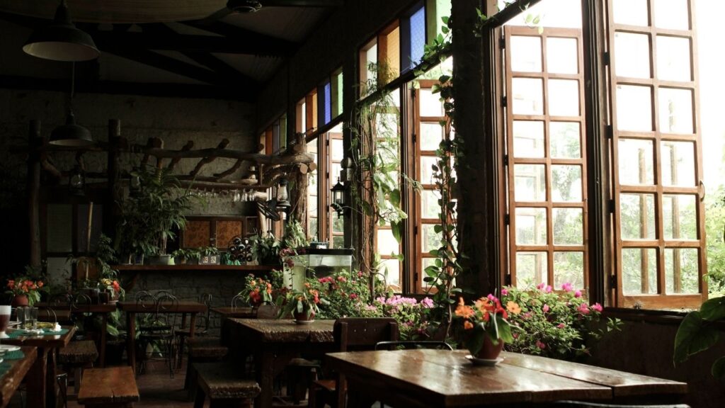 Nature theme interior restaurants by jivan furniture